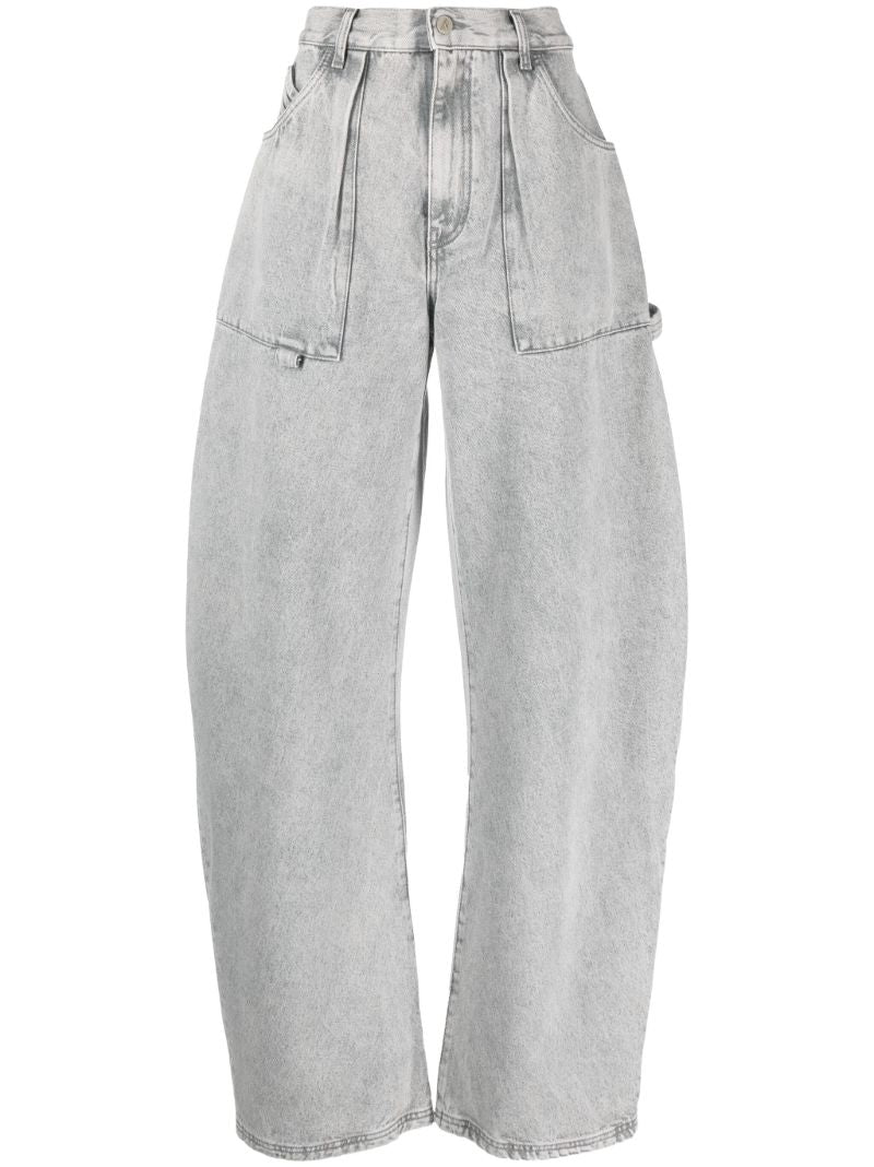 Grey Effie Wide-leg Jeans
