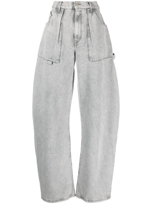 Grey Effie Wide-leg Jeans