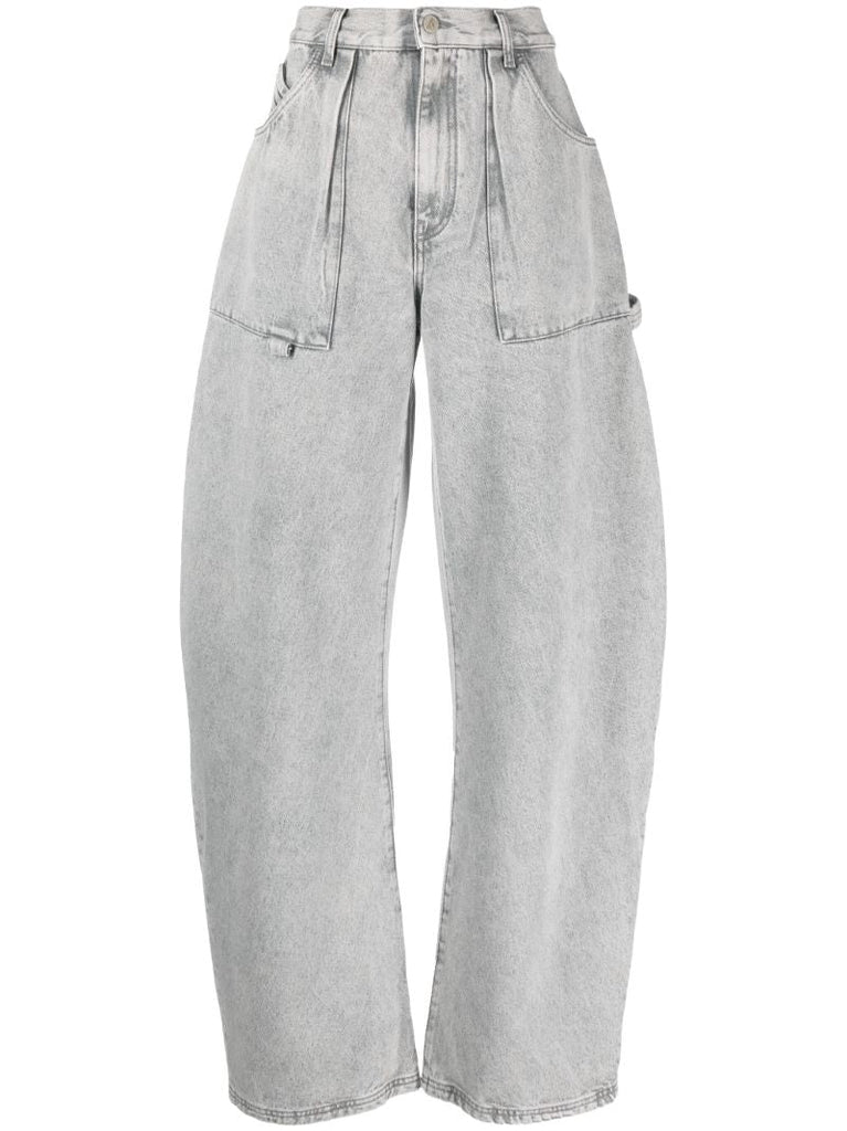 Grey Effie Wide-leg Jeans