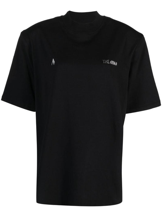 Black Logo-appliquÃ_x0083_Â© Cotton T-shirt