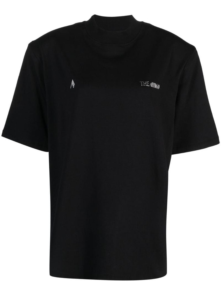 Black Logo-appliquÃ_x0083_Â© Cotton T-shirt