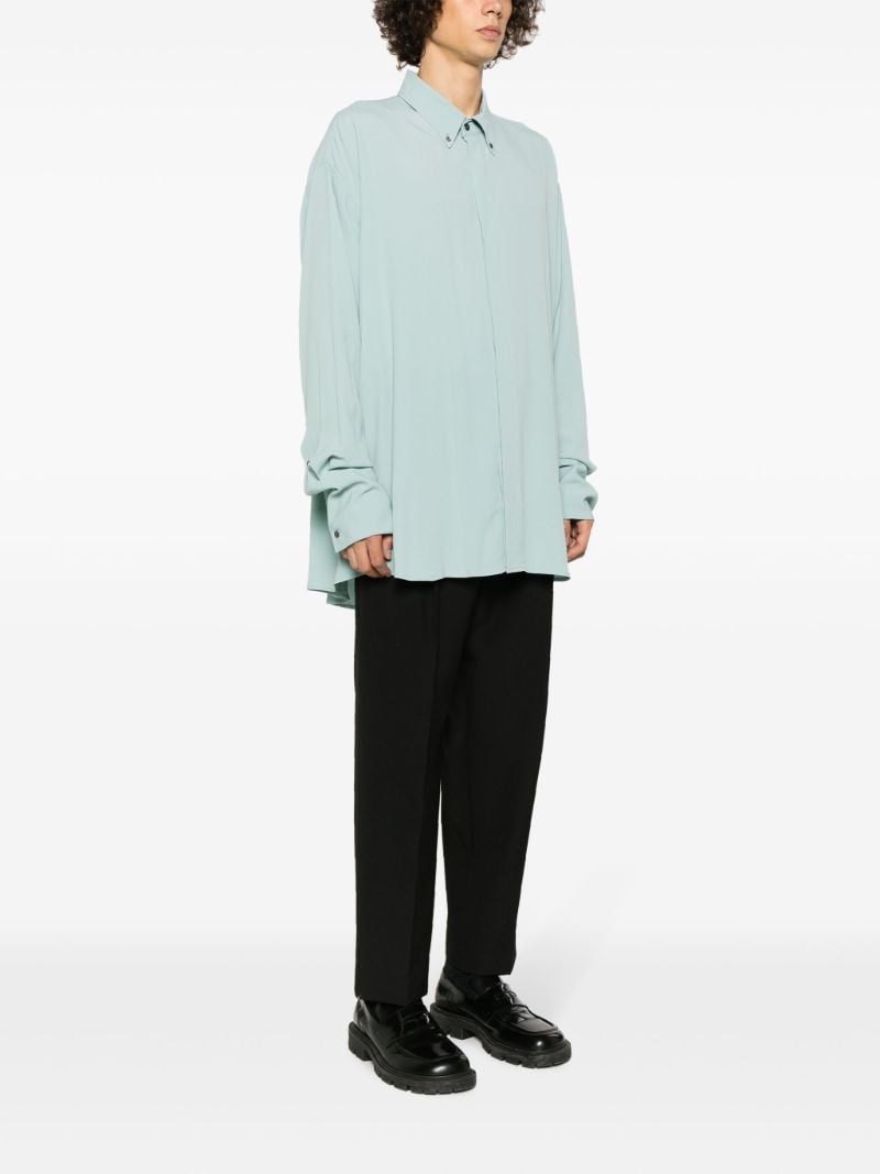 Blue CrÃ_x0083_Âªpe Shirt