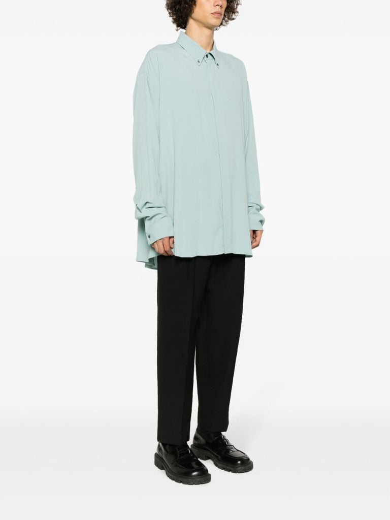 Blue CrÃ_x0083_Âªpe Shirt