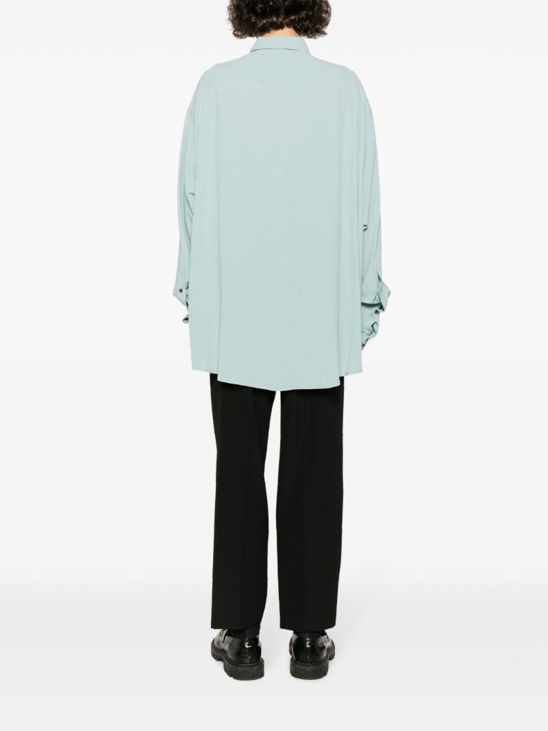 Blue CrÃ_x0083_Âªpe Shirt