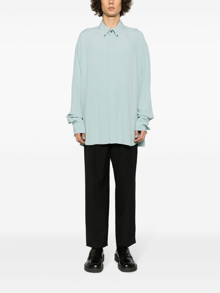 Blue CrÃ_x0083_Âªpe Shirt