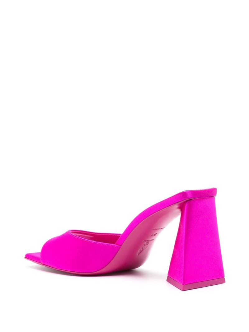 Pink Mini Devon 85 Satin Mules