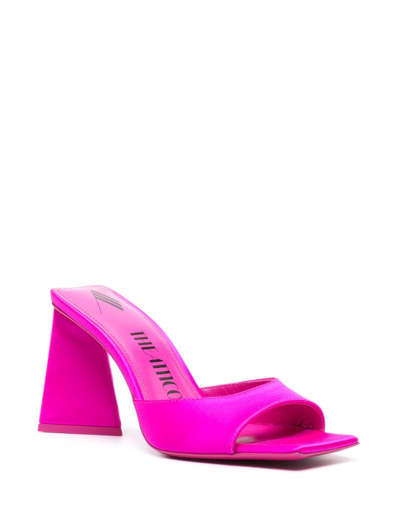 Pink Mini Devon 85 Satin Mules