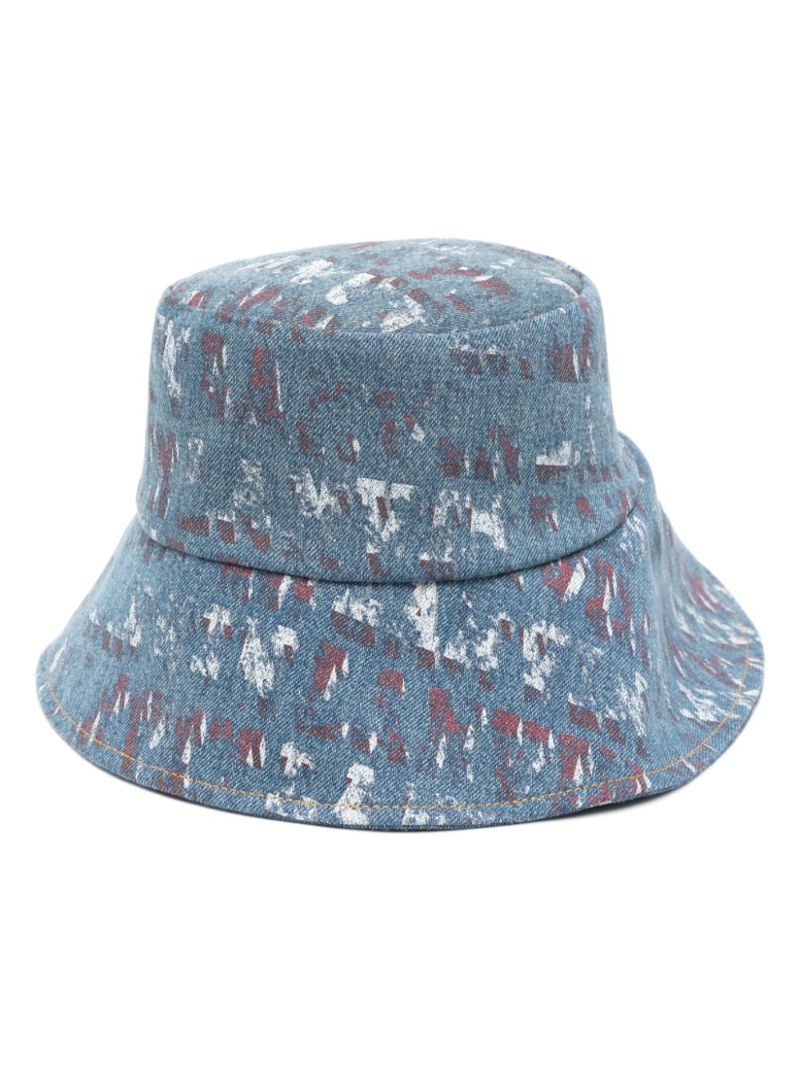 Blue X Future Logo-print Fisherman Hat