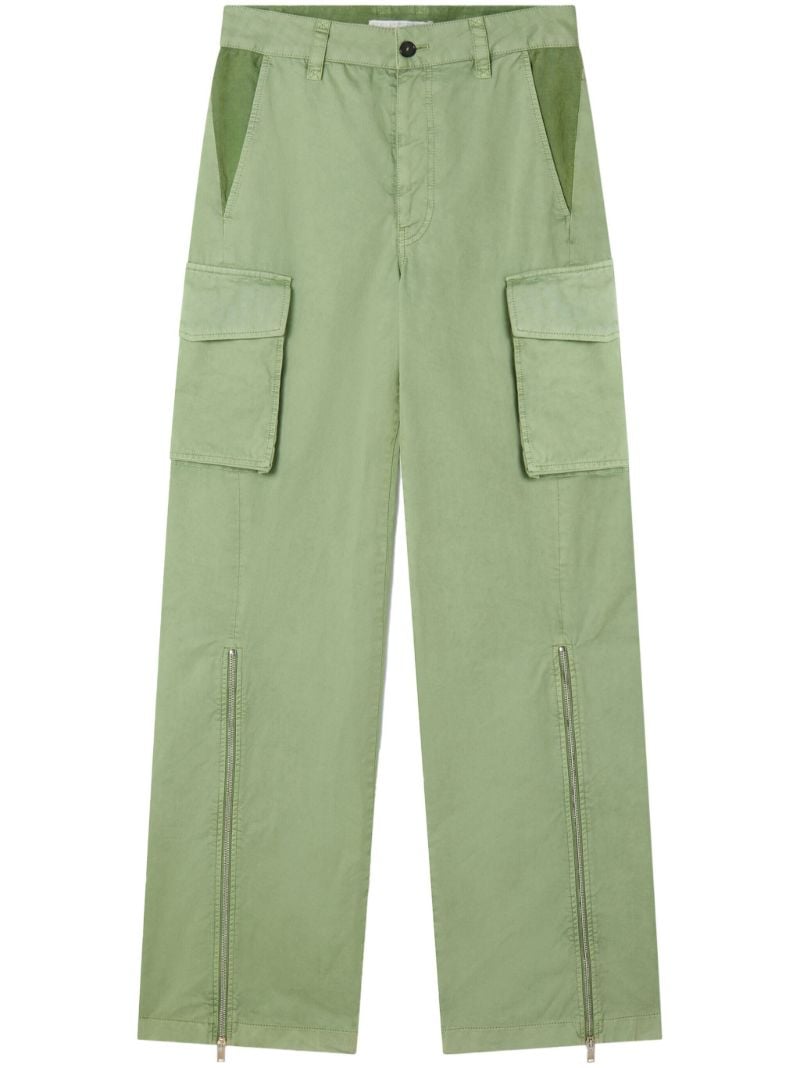 Green Cotton Cargo Pants