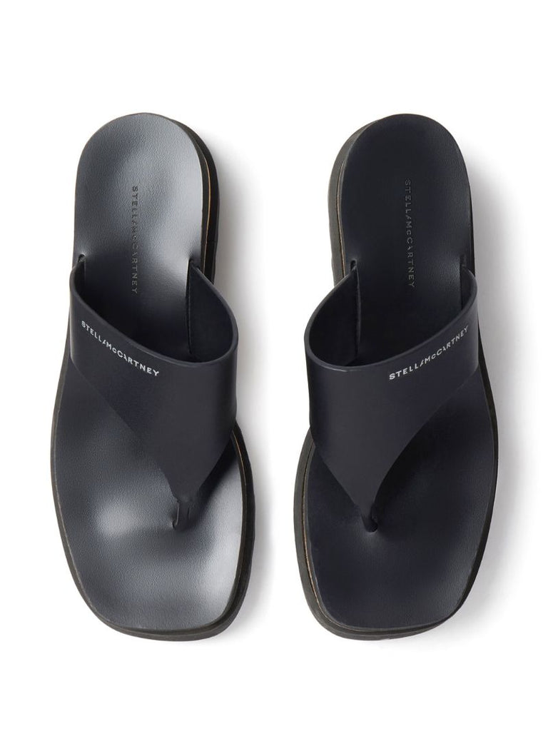 Black Sneak-elyse Platform Sandals