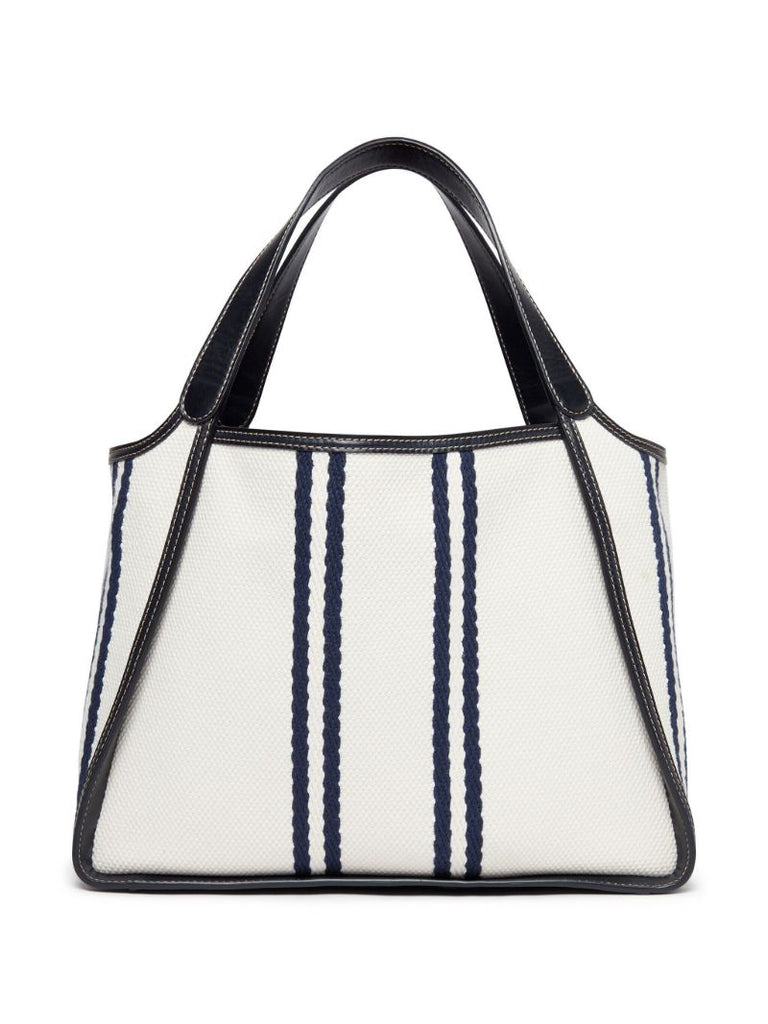 White Stella Logo Canvas Tote Bag