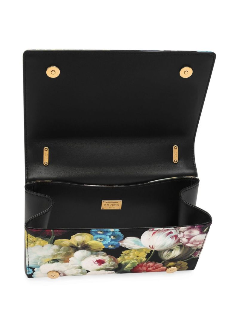 Black Dg Girls Medium Cross Body Bag