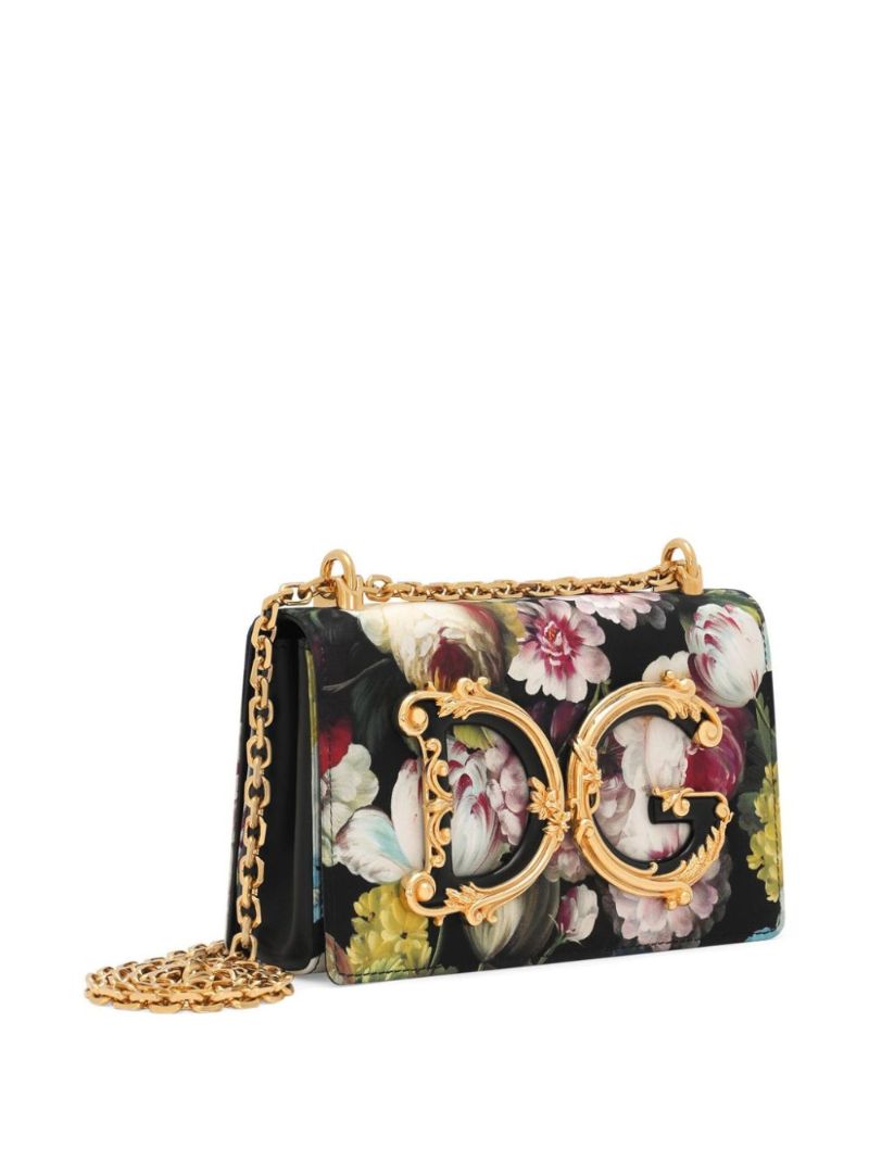 Black Dg Girls Medium Cross Body Bag