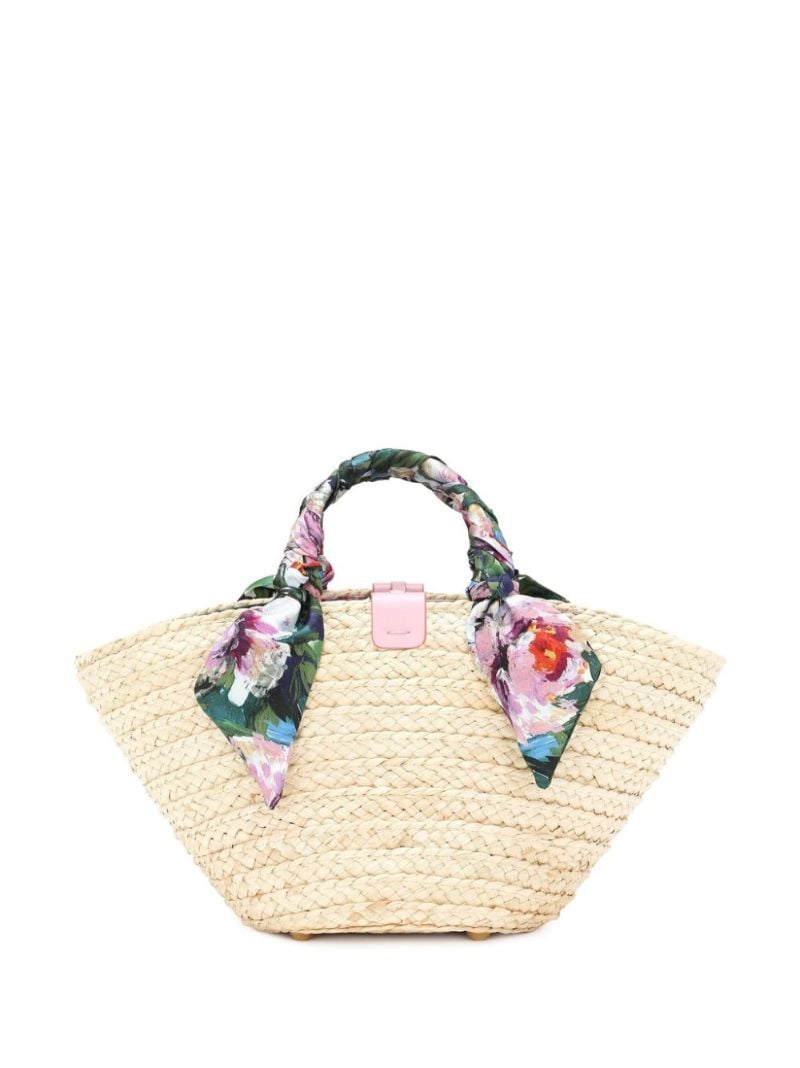 Neutral Kendra Logo-patch Tote Bag