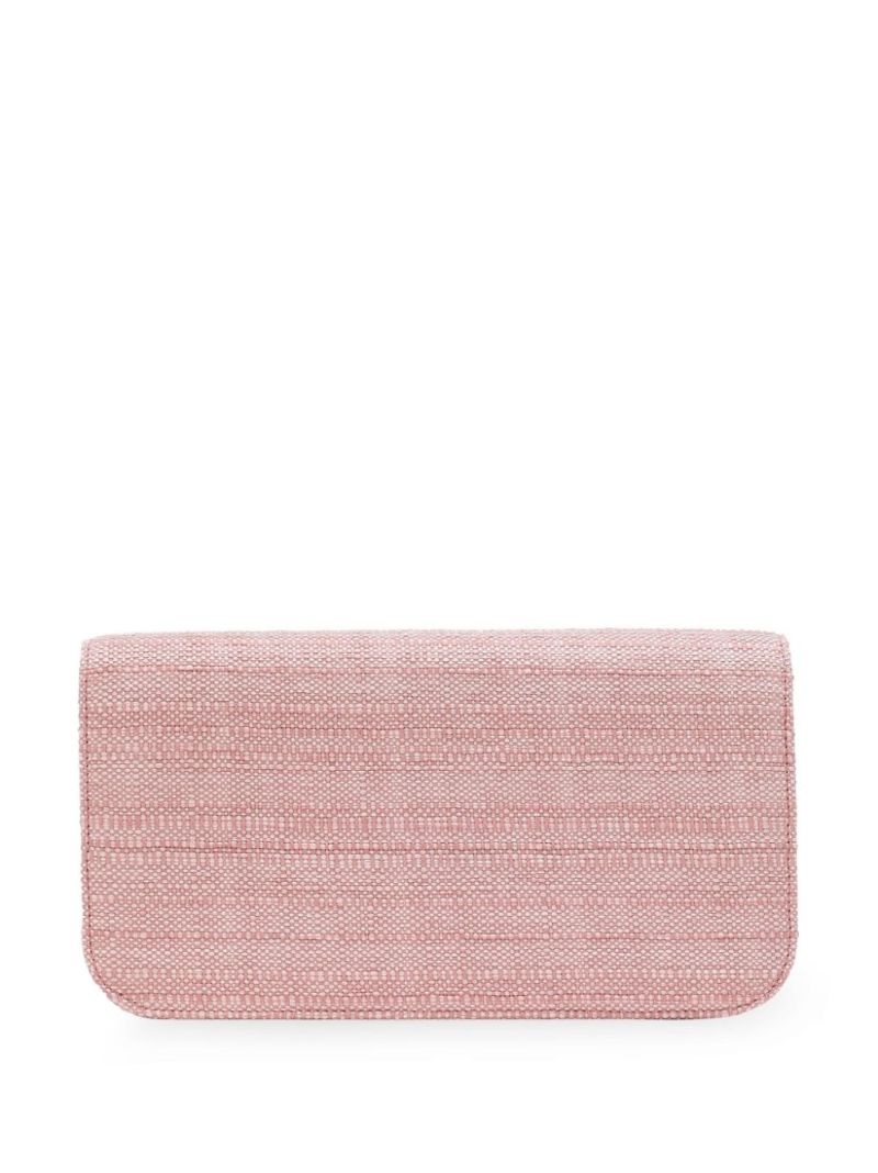 Pink 3.5 Raffia Shoulder Bag