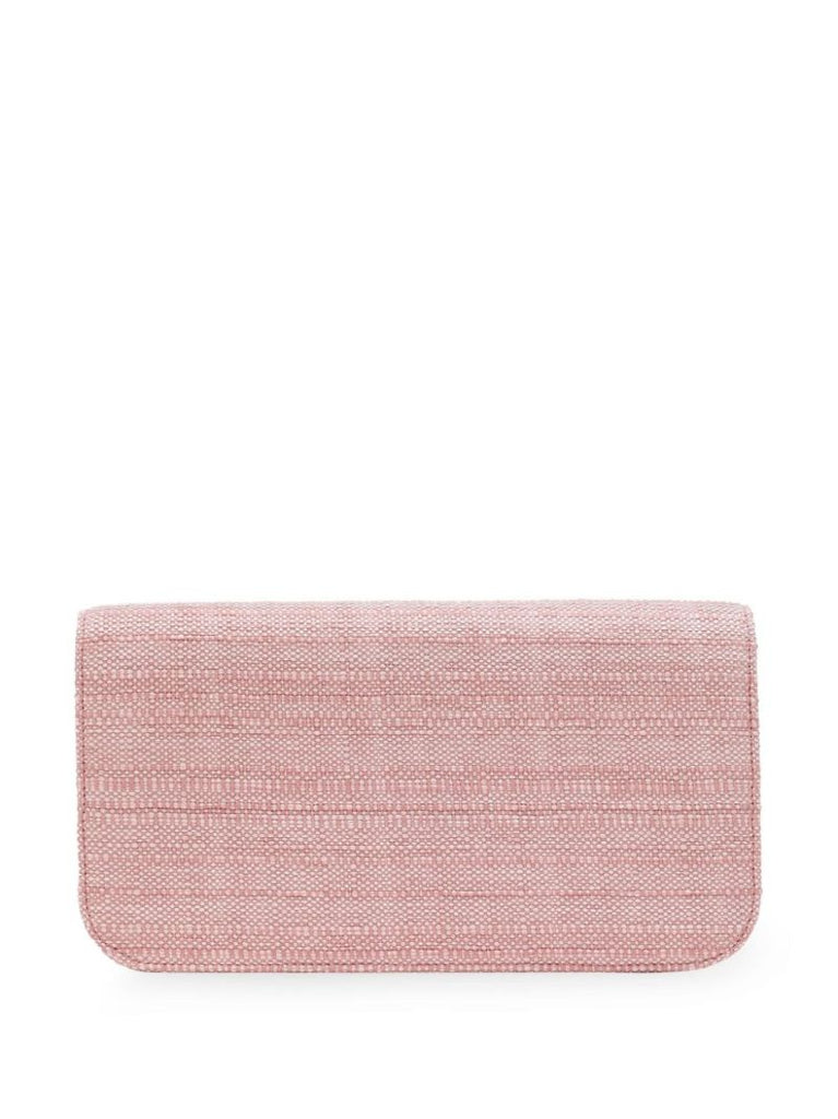 Pink 3.5 Raffia Shoulder Bag