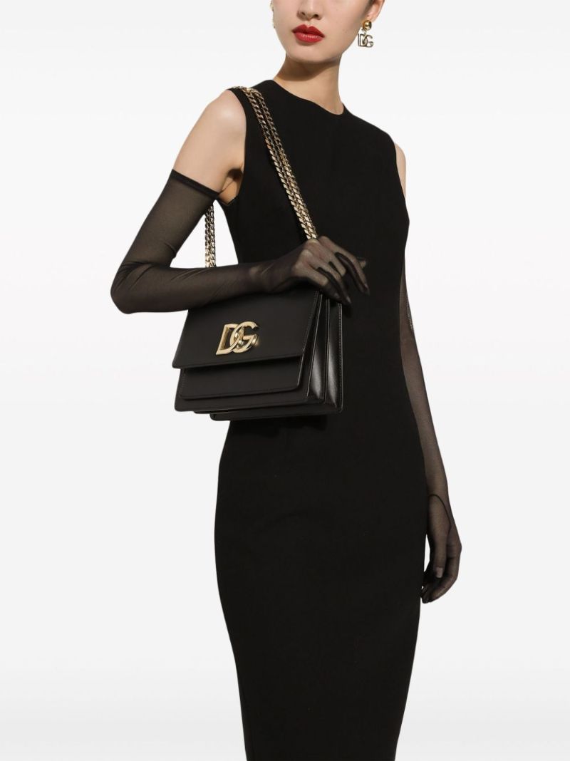 Black 3.5 Leather Cross Body Bag