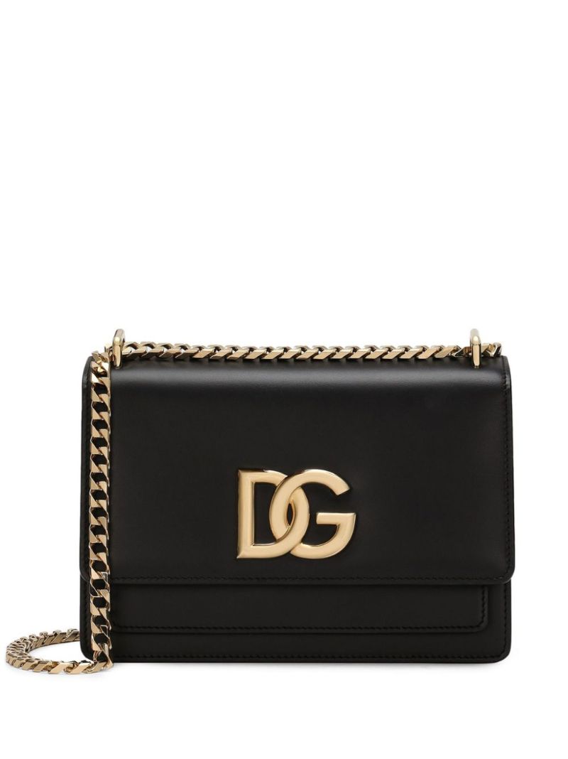 Black 3.5 Leather Cross Body Bag