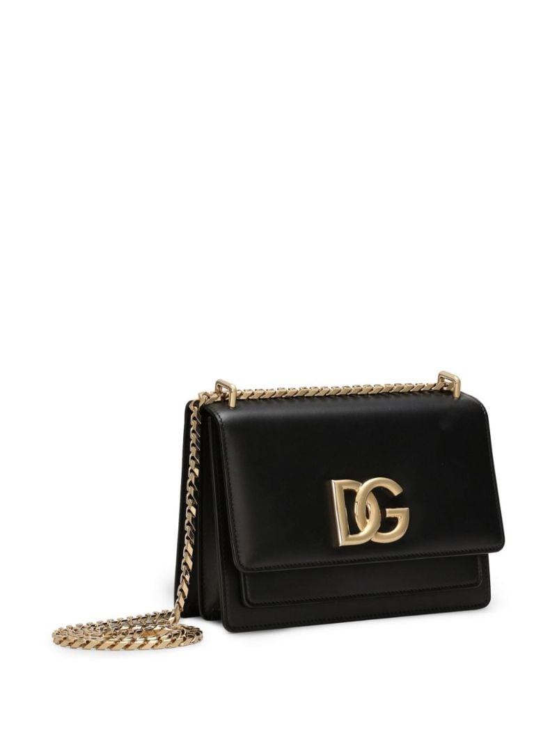 Black 3.5 Leather Cross Body Bag