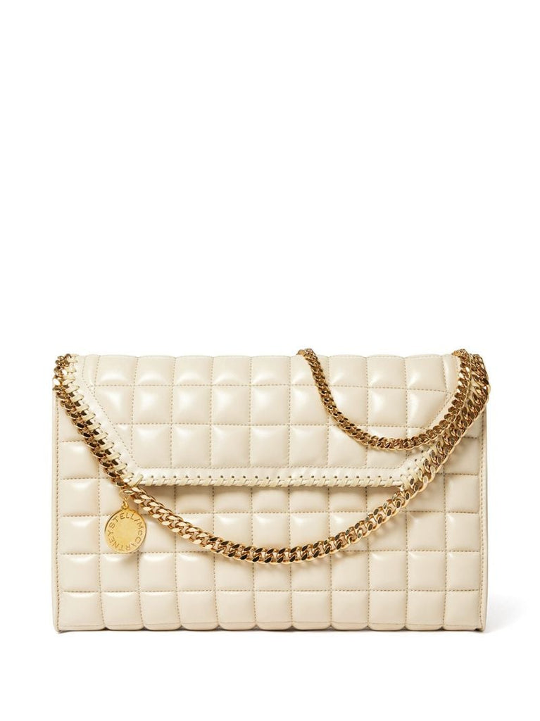 Neutral Falabella Quilted Shoulder Bag