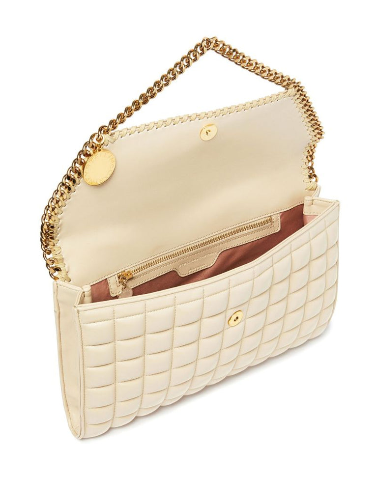 Neutral Falabella Quilted Shoulder Bag