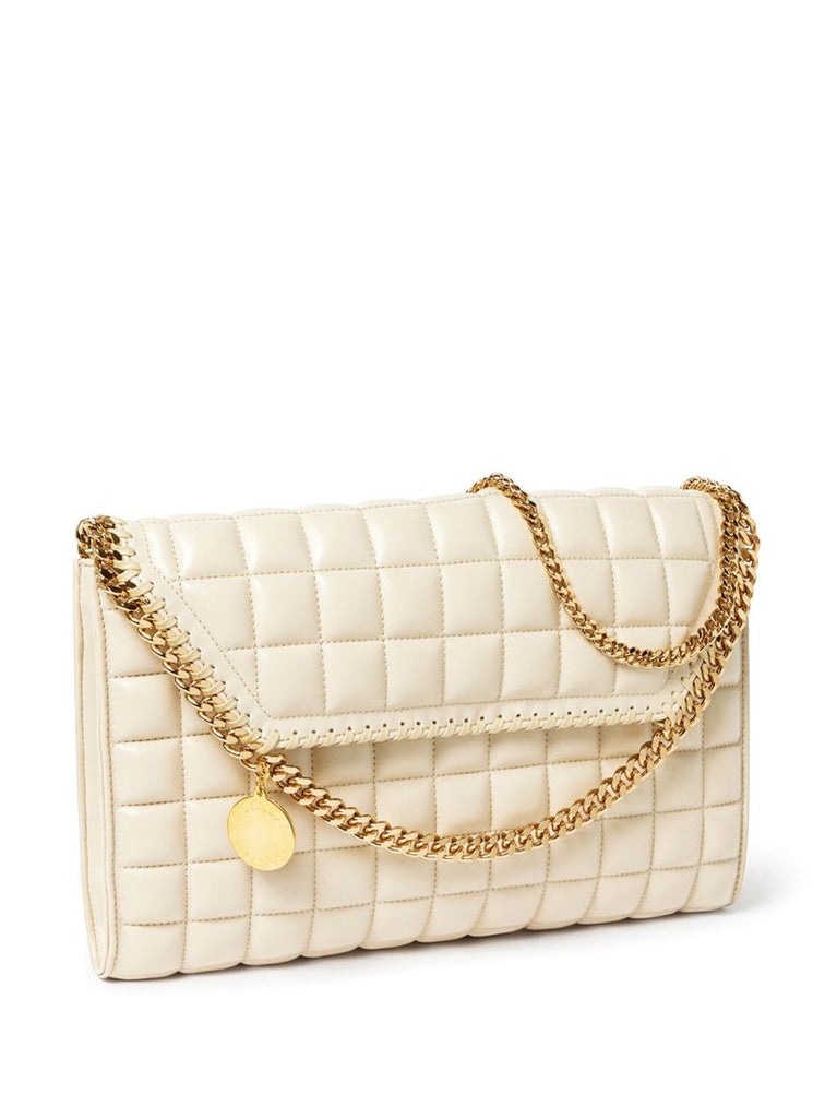 Neutral Falabella Quilted Shoulder Bag