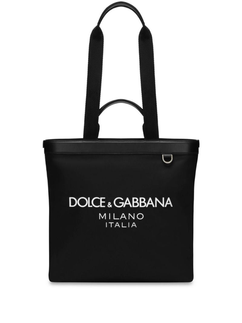 Black Logo-print Shoulder Bag