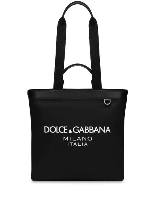 Black Logo-print Shoulder Bag