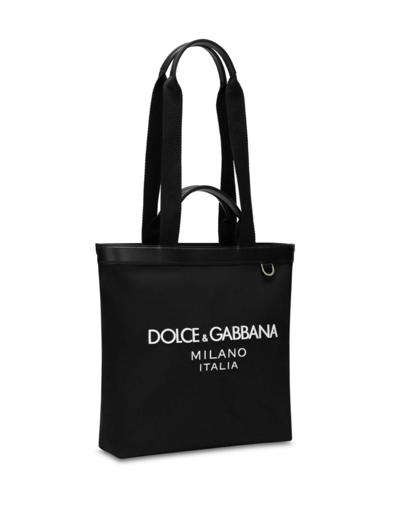 Black Logo-print Shoulder Bag