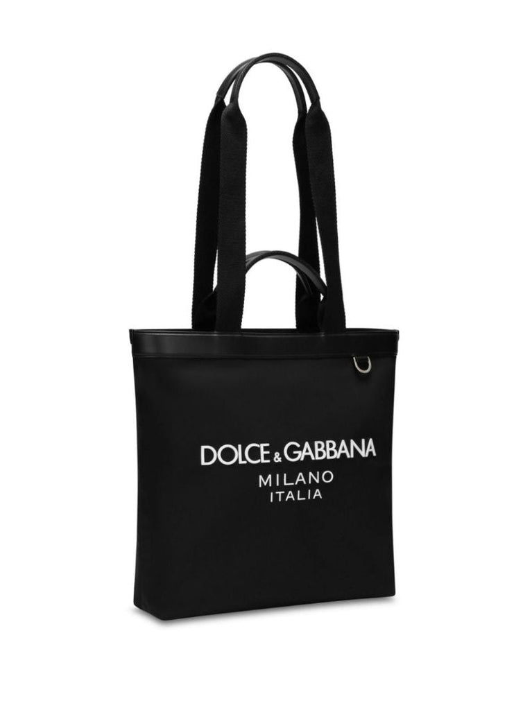 Black Logo-print Shoulder Bag