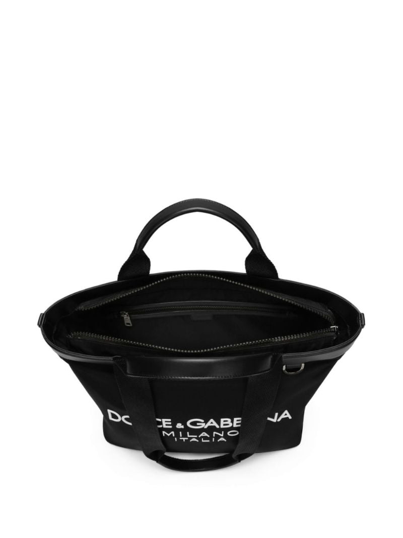 Black Logo-print Shoulder Bag