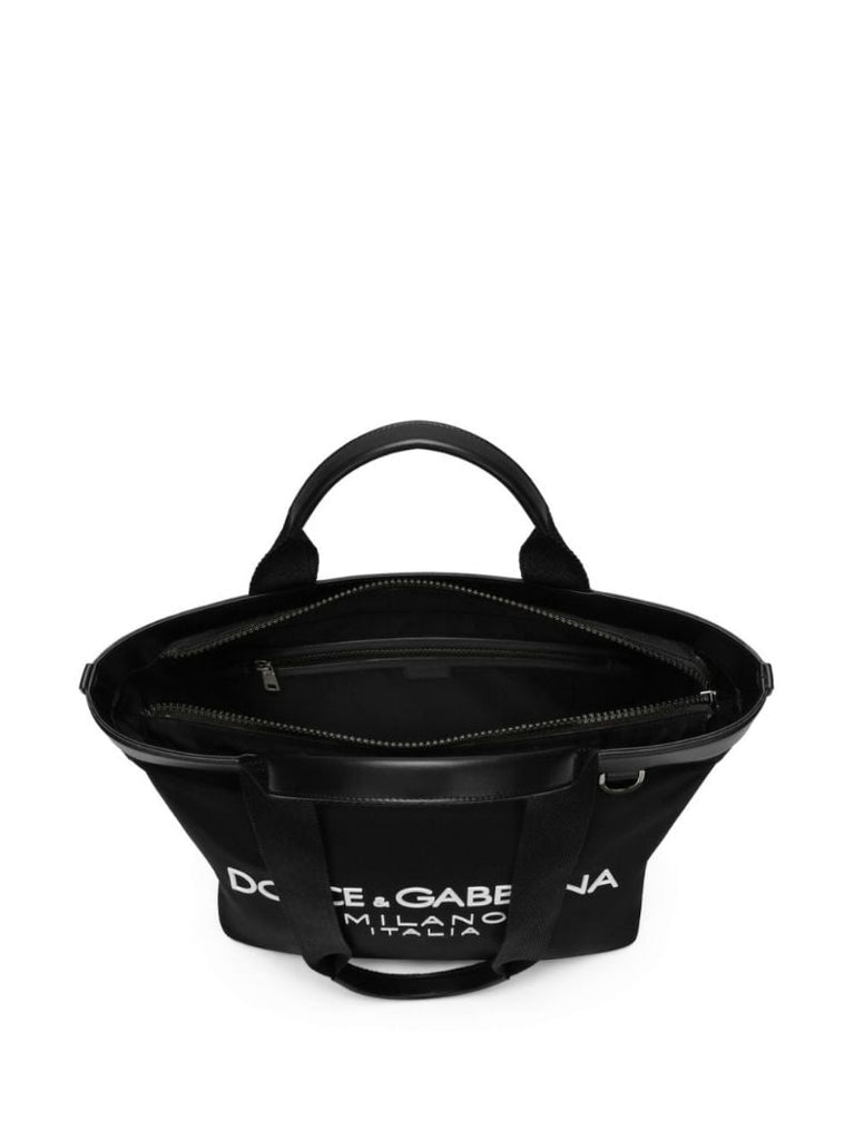 Black Logo-print Shoulder Bag