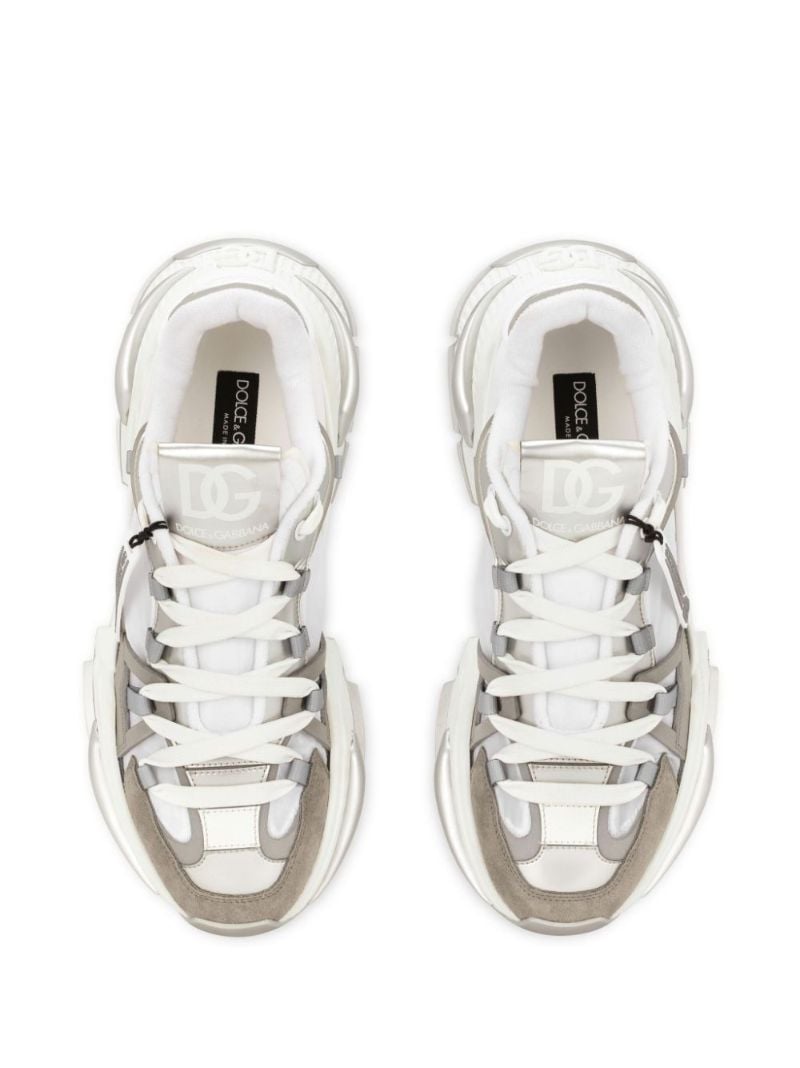 White Airmaster Panelled Sneakers