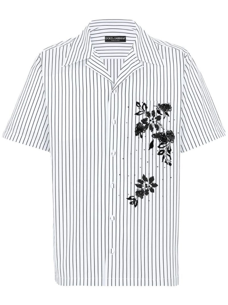 White Striped Cotton Shirt
