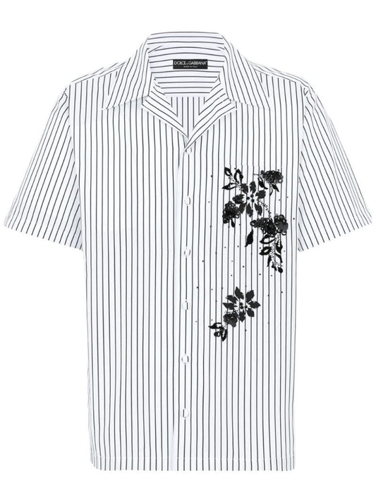 White Striped Cotton Shirt