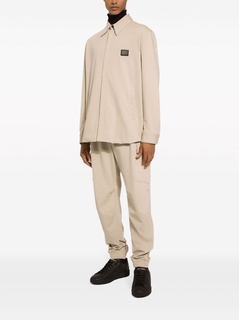Neutral Logo-plaque Shirt
