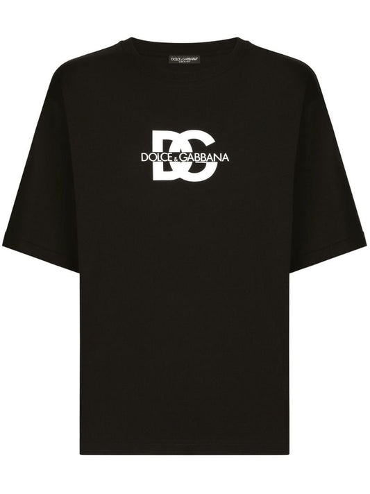 Black Logo-print Cotton T-shirt