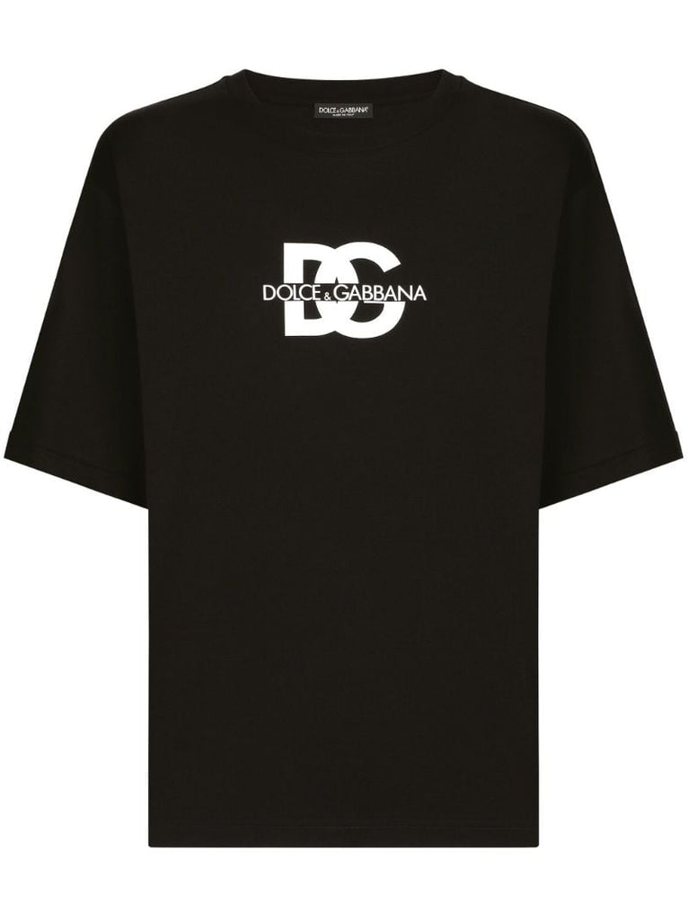 Black Logo-print Cotton T-shirt