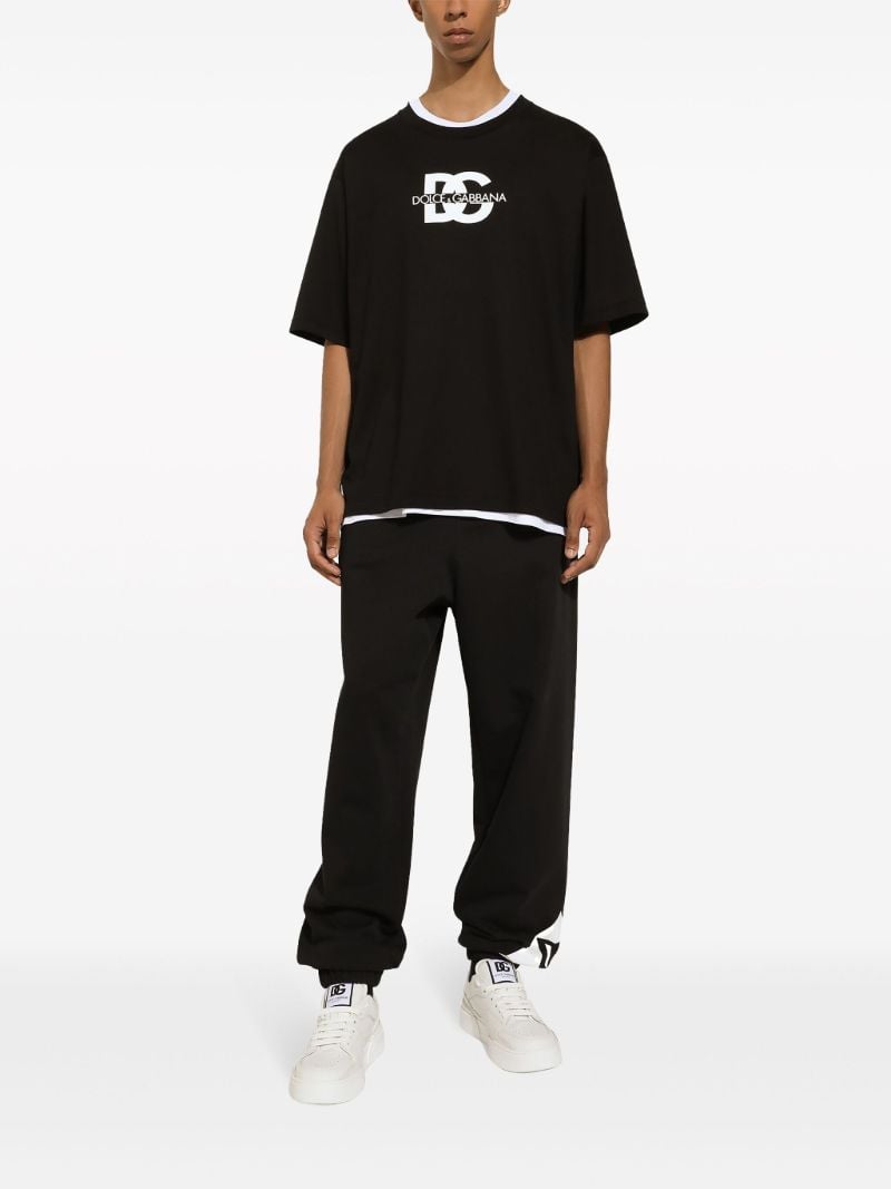Black Logo-print Cotton T-shirt