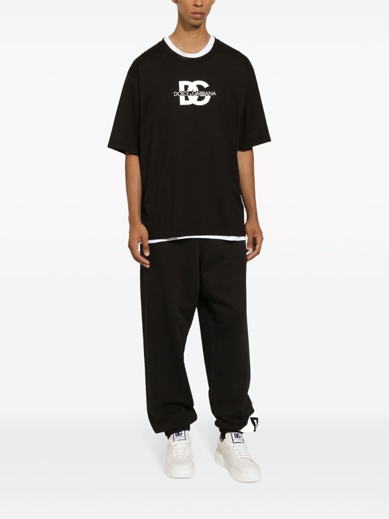 Black Logo-print Cotton T-shirt