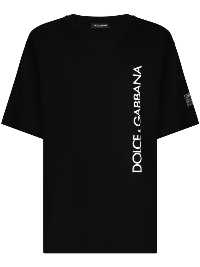 Black Logo-print Cotton T-shirt