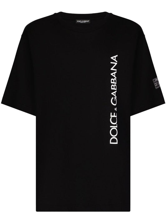 Black Logo-print Cotton T-shirt
