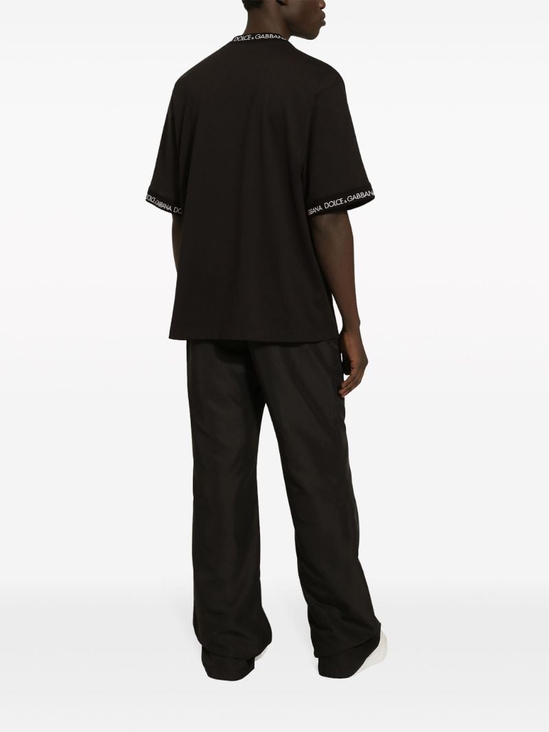 Black Logo-patch Cotton T-shirt