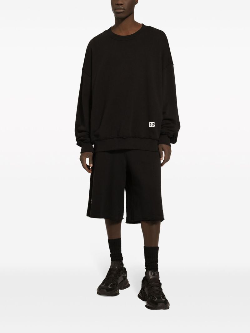 Black Logo-print Cotton Sweatshirt