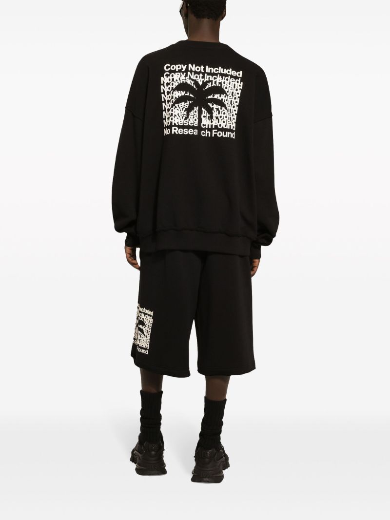 Black Logo-print Cotton Sweatshirt