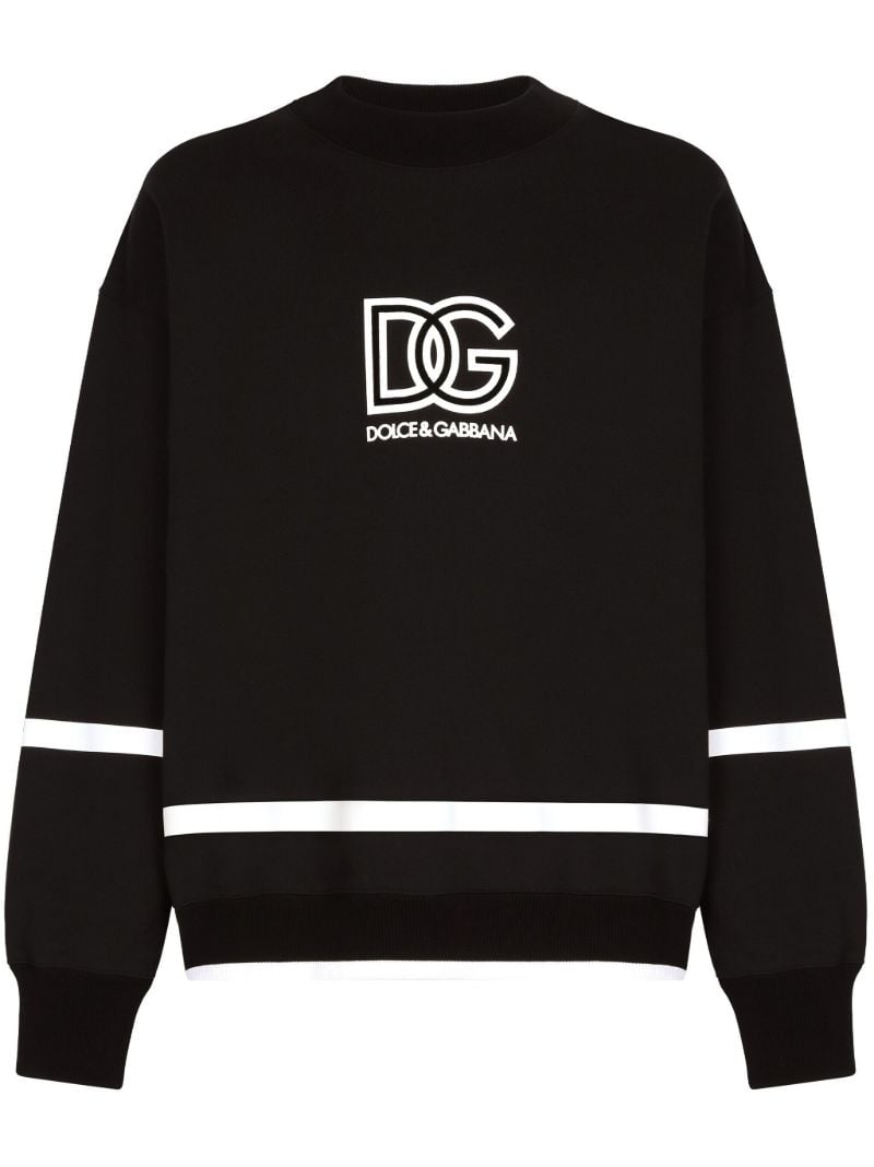 Black Logo-print Cotton Sweatshirt