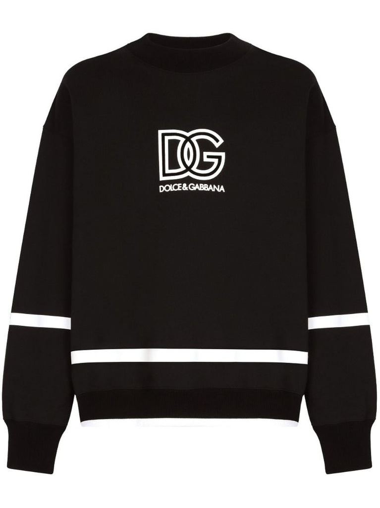 Black Logo-print Cotton Sweatshirt
