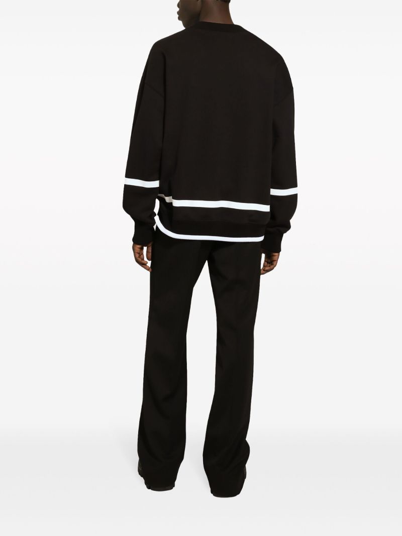 Black Logo-print Cotton Sweatshirt