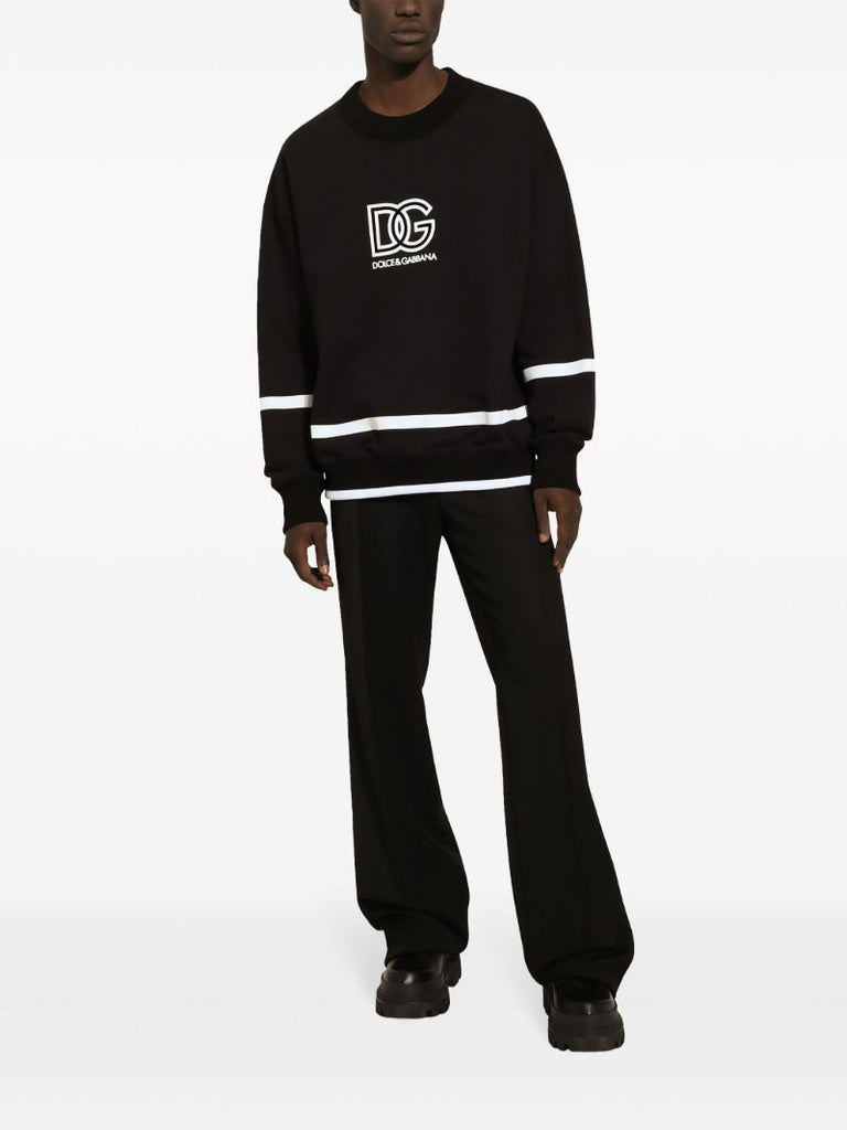 Black Logo-print Cotton Sweatshirt