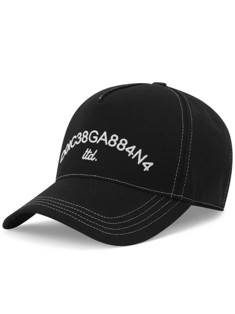 Black Logo-embroidered Cotton Cap